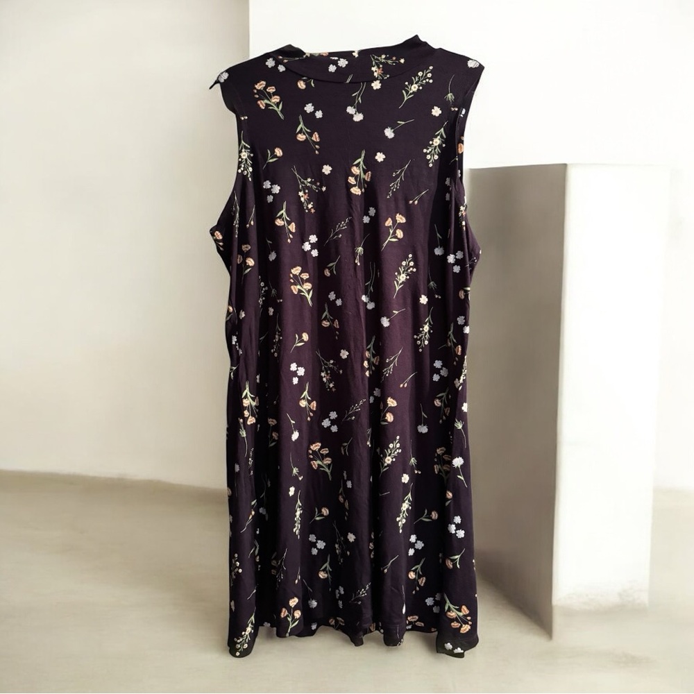 Cute Floral Sleeveless Midi Dress